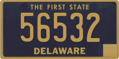 DE license plate 56532