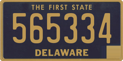DE license plate 565334