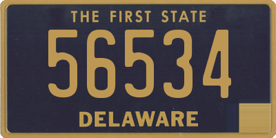 DE license plate 56534