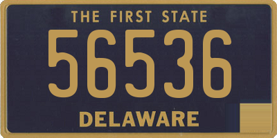 DE license plate 56536