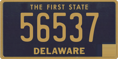 DE license plate 56537