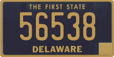 DE license plate 56538