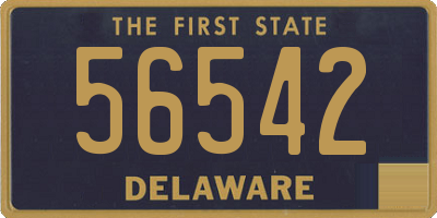 DE license plate 56542