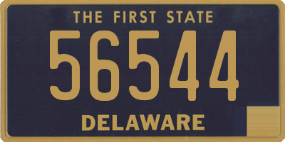 DE license plate 56544