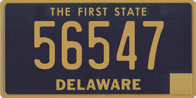 DE license plate 56547