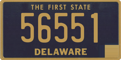 DE license plate 56551
