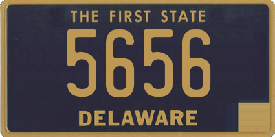 DE license plate 5656