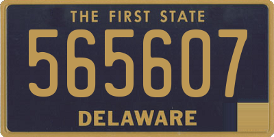 DE license plate 565607