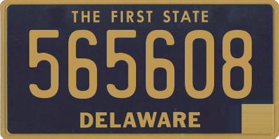 DE license plate 565608