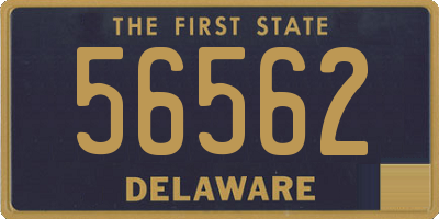 DE license plate 56562