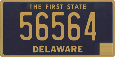 DE license plate 56564