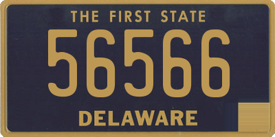 DE license plate 56566