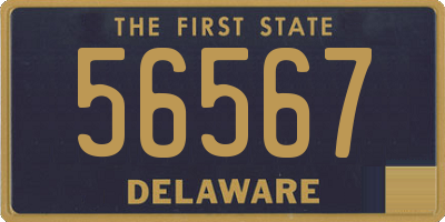 DE license plate 56567