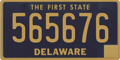 DE license plate 565676