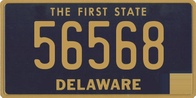 DE license plate 56568