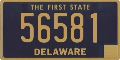 DE license plate 56581