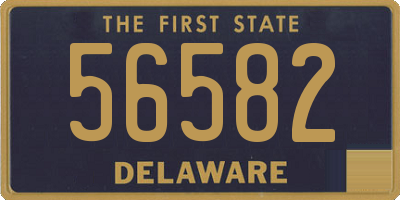DE license plate 56582