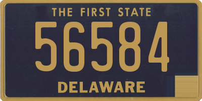 DE license plate 56584
