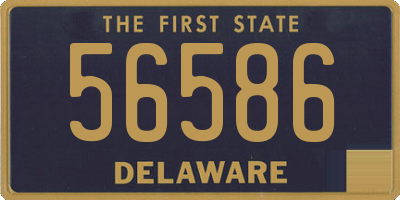 DE license plate 56586