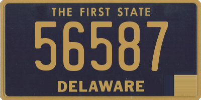 DE license plate 56587