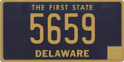 DE license plate 5659
