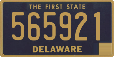 DE license plate 565921