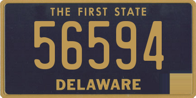 DE license plate 56594