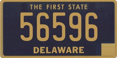 DE license plate 56596