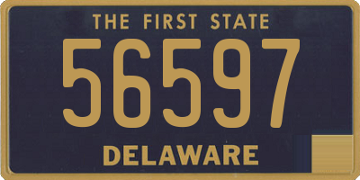 DE license plate 56597