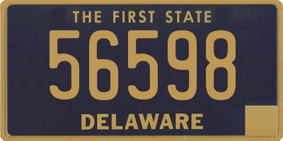 DE license plate 56598