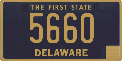 DE license plate 5660