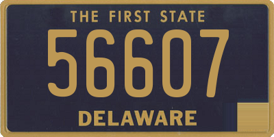 DE license plate 56607