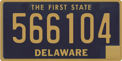 DE license plate 566104