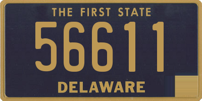 DE license plate 56611