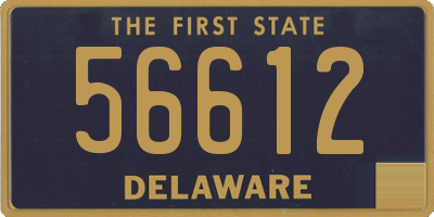 DE license plate 56612