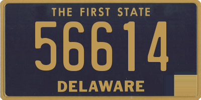 DE license plate 56614