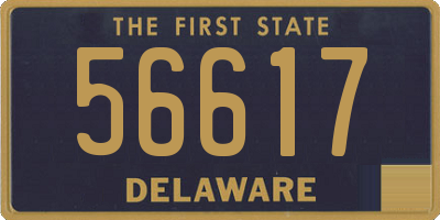 DE license plate 56617