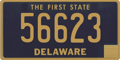 DE license plate 56623