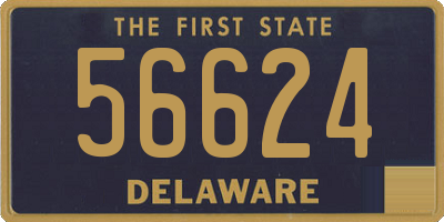 DE license plate 56624