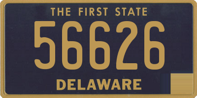 DE license plate 56626