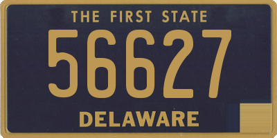 DE license plate 56627