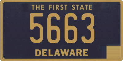 DE license plate 5663