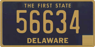 DE license plate 56634