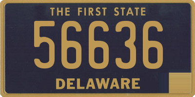 DE license plate 56636