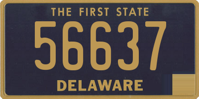 DE license plate 56637