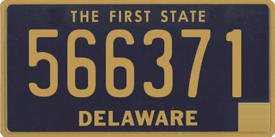DE license plate 566371