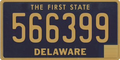 DE license plate 566399