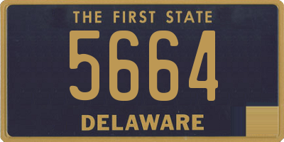 DE license plate 5664