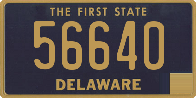 DE license plate 56640