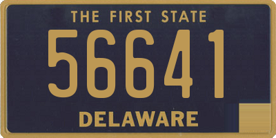 DE license plate 56641